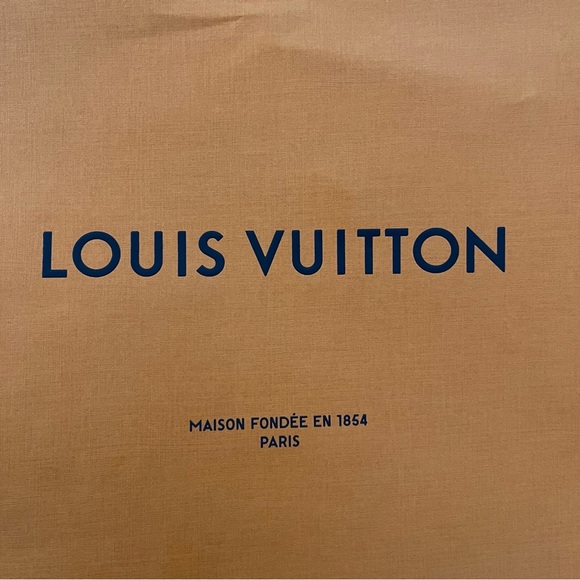 Authentic Louis Vuitton large orange paper bag - Picture 4 of 8